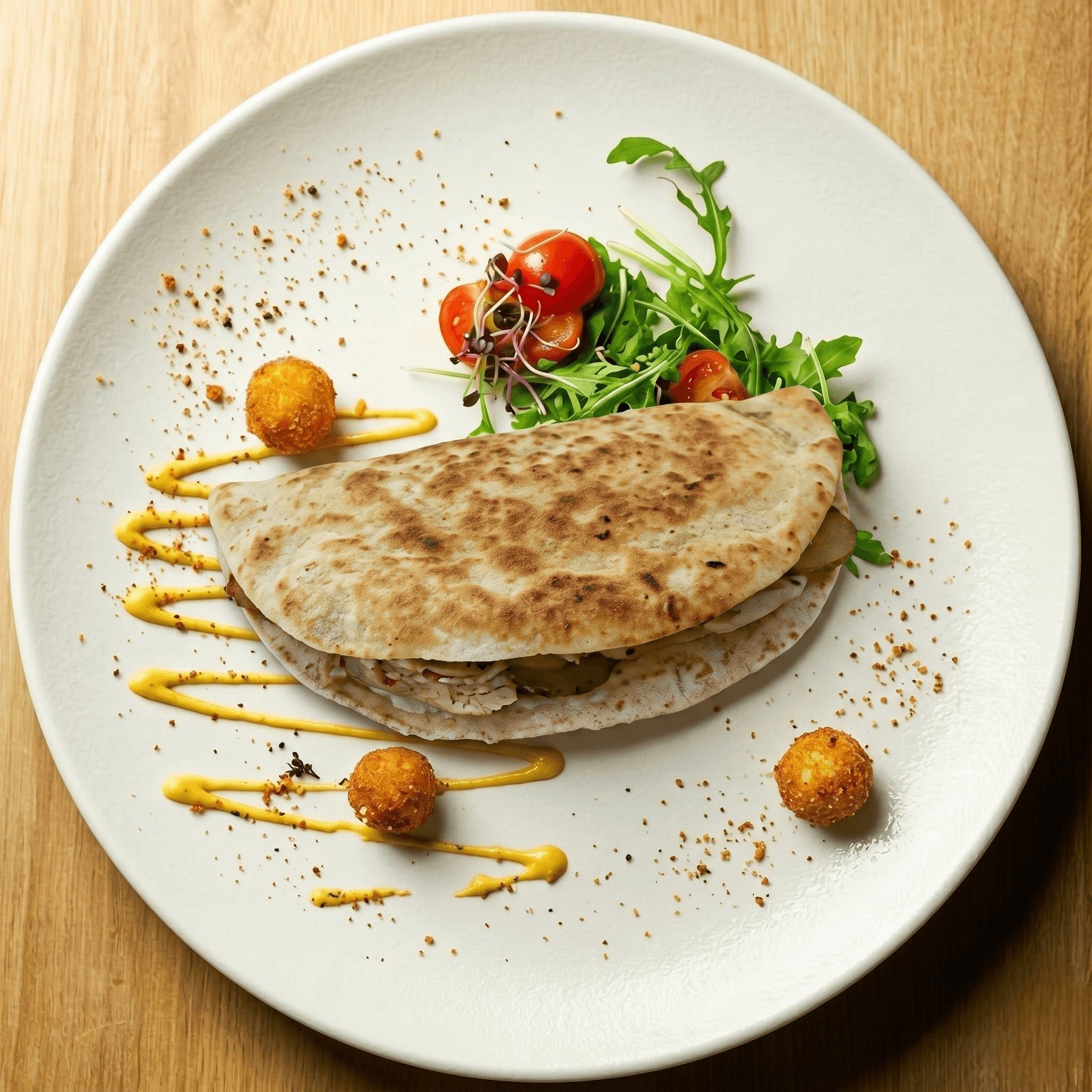 Shredded Chicken Quesadilla.