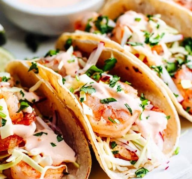 Shrimp Tacos.