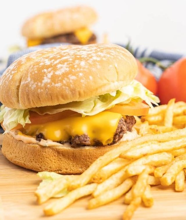 Kid's Cheeseburger and Fries.